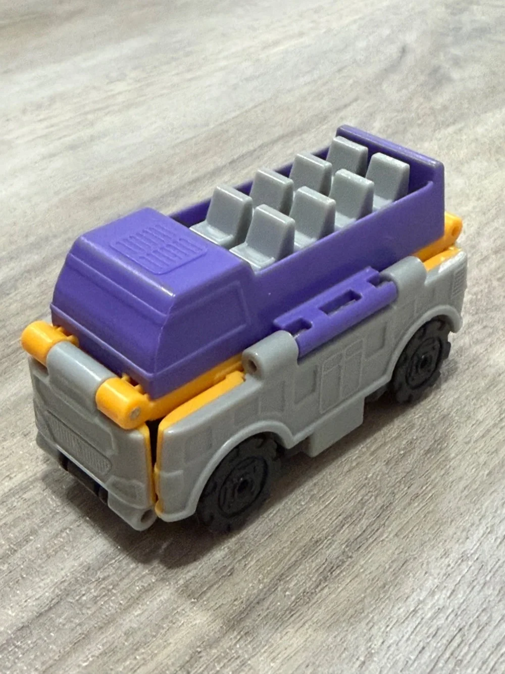 TransRacers 2-in-1 Flip Transforming Double Decker Bus Toy Vehicle